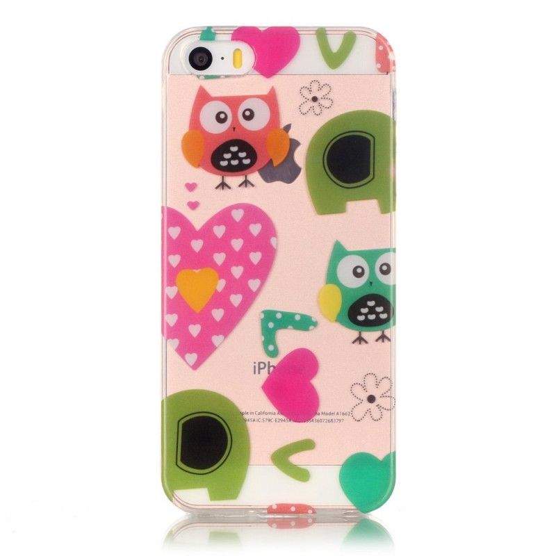 Coque iPhone Se/5/5s Transparente Love Birds