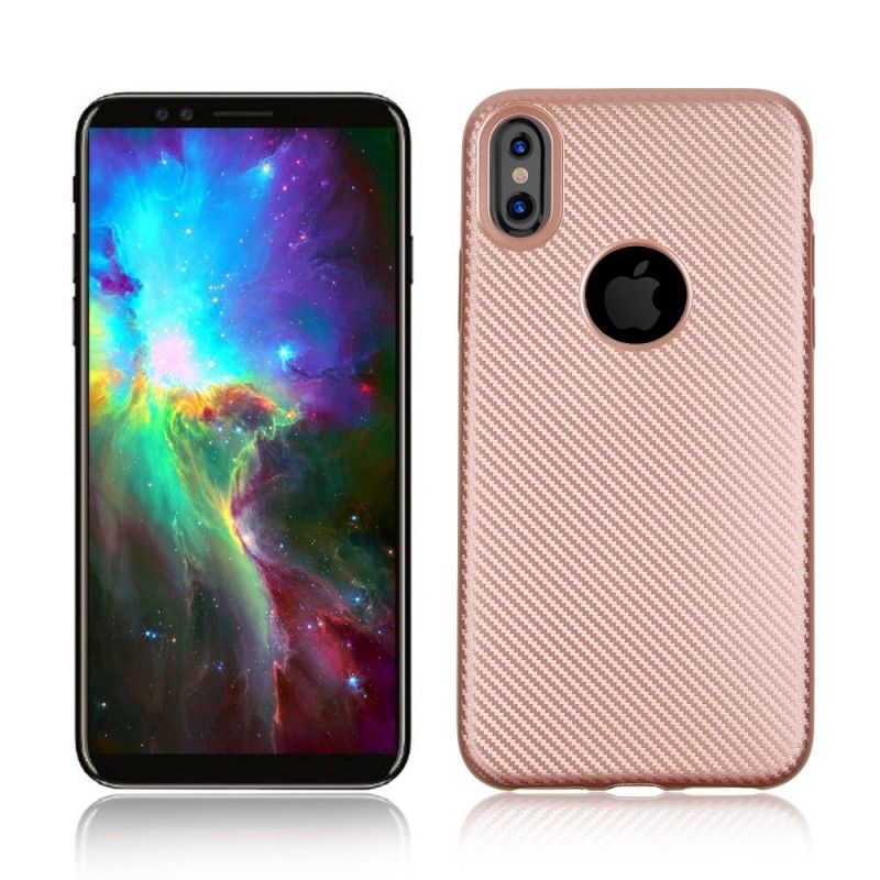 Coque iPhone X Fibre Carbone