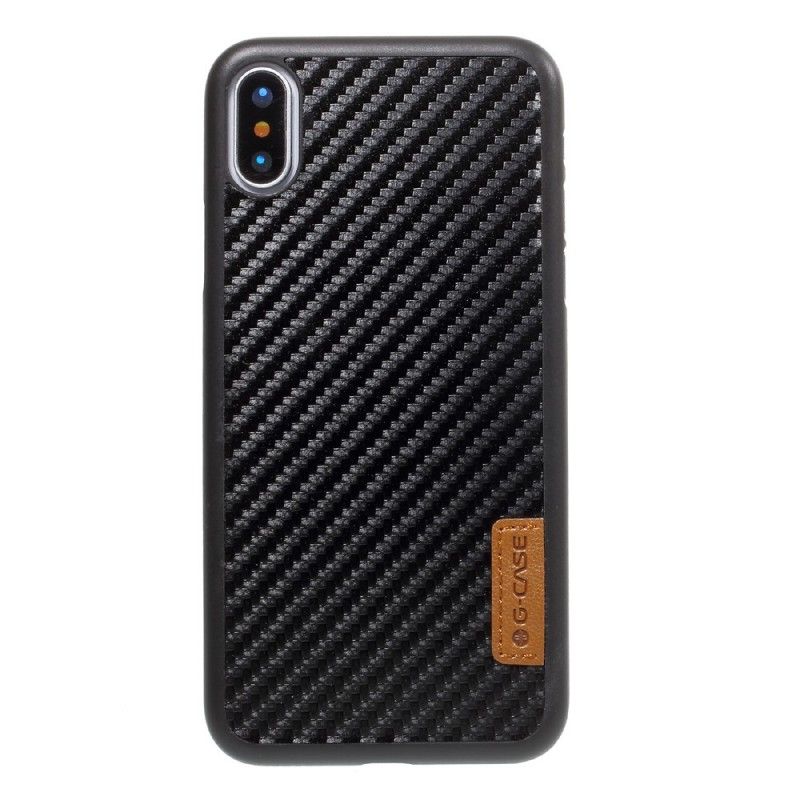Coque iPhone X G-case Fibre Carbone