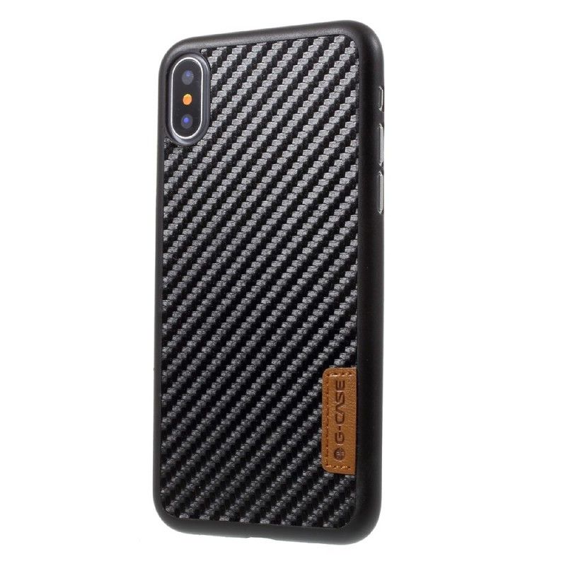 Coque iPhone X G-case Fibre Carbone