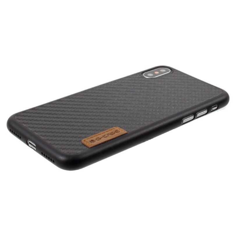 Coque iPhone X G-case Fibre Carbone