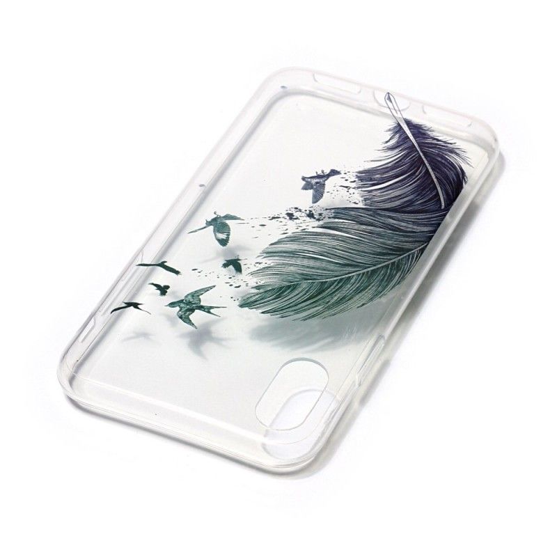 Coque iPhone X Légère Plume