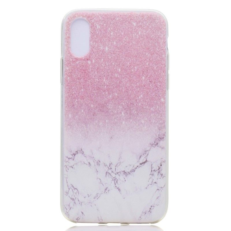 Coque iPhone X Marbre