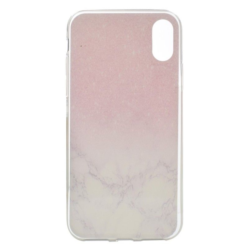 Coque iPhone X Marbre