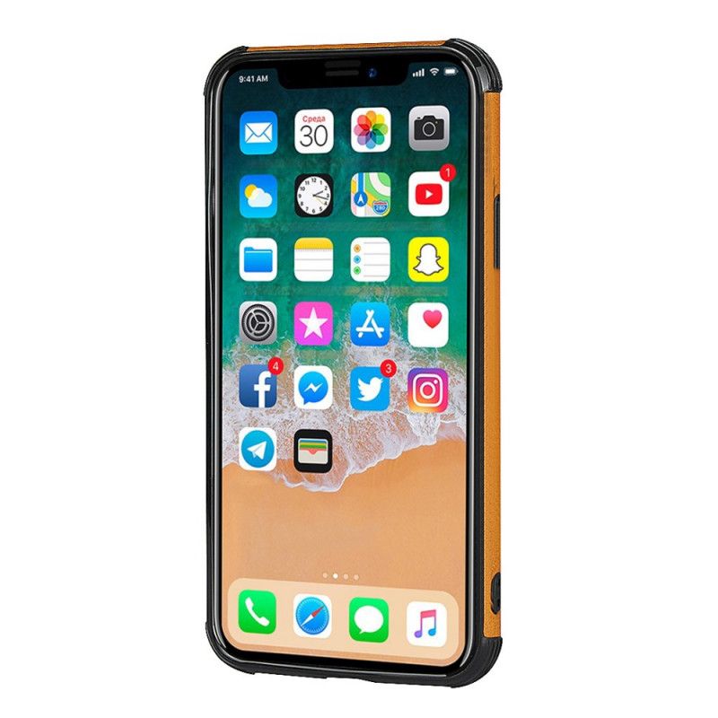 Coque iPhone X Monochrome Double Porte-cartes