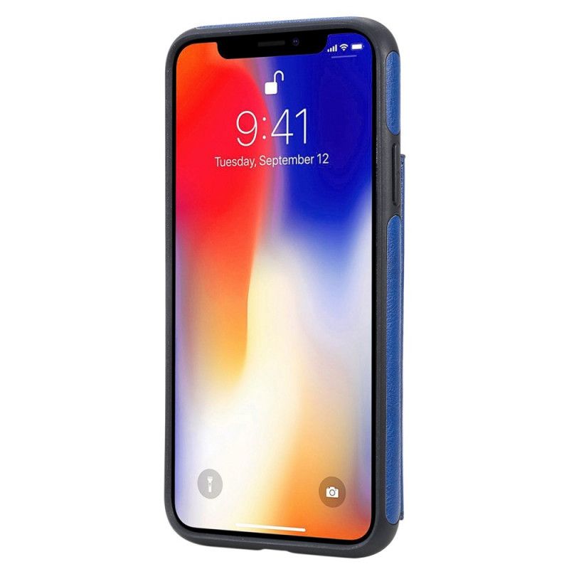 Coque iPhone X Porte-cartes Support Impression Chat