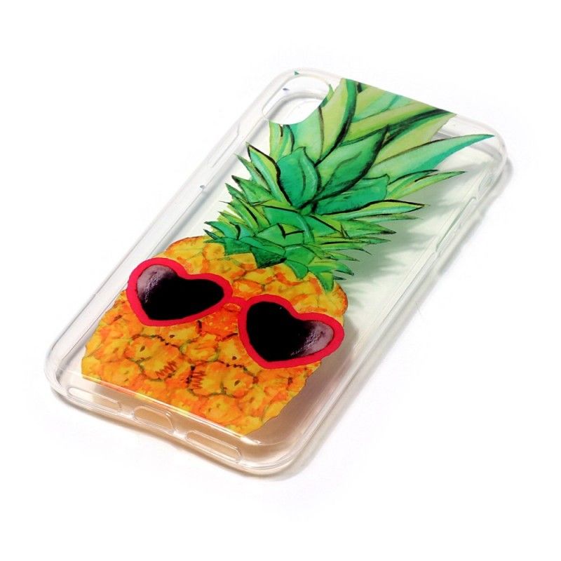Coque iPhone X Transparente Incognito Ananas