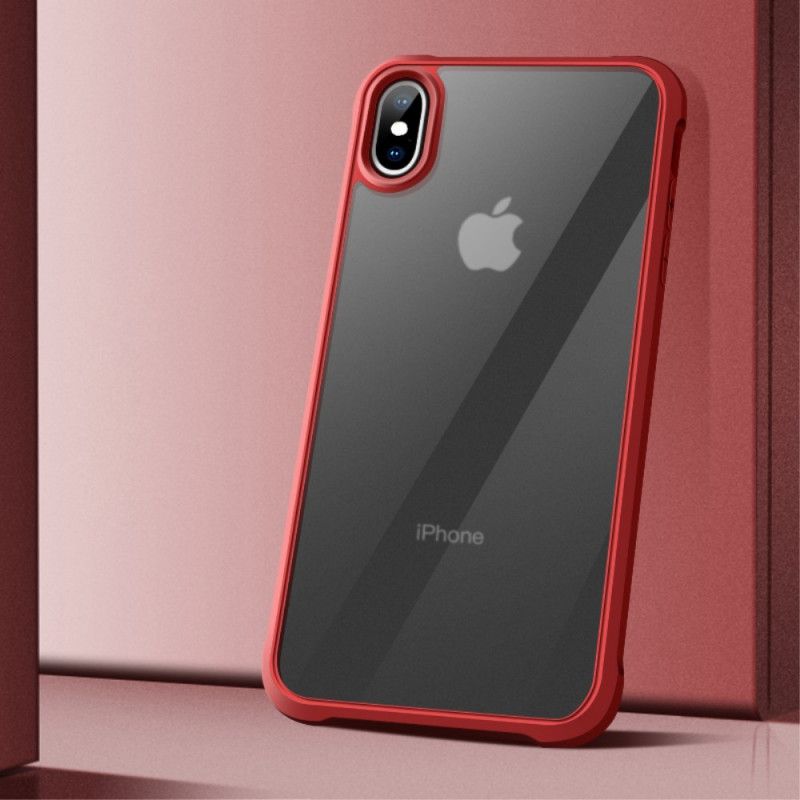 Coque iPhone X Transparente Leeu Coussins Protecteurs