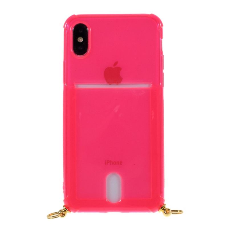 Coque iPhone X / Xs À Cordon Avec Porte-carte