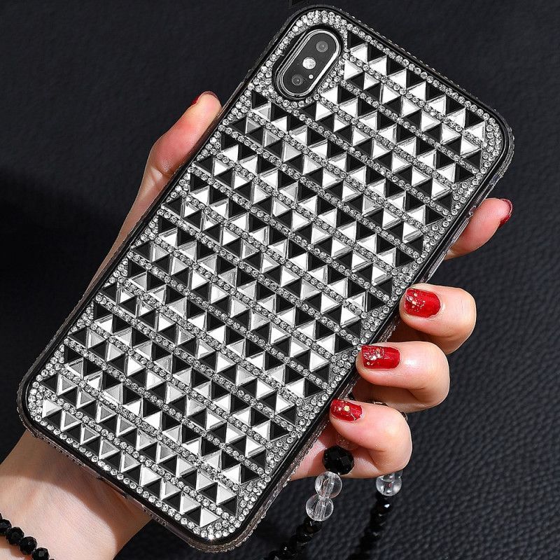 Coque iPhone X / Xs Diamants Triangles