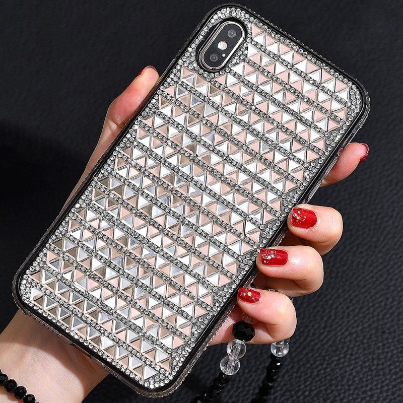 Coque iPhone X / Xs Diamants Triangles