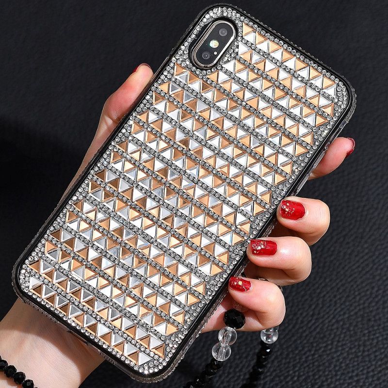 Coque iPhone X / Xs Diamants Triangles