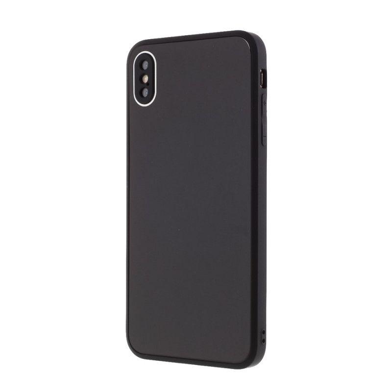 Coque iPhone X / Xs Dos En Verre Et Rebords En Silicone