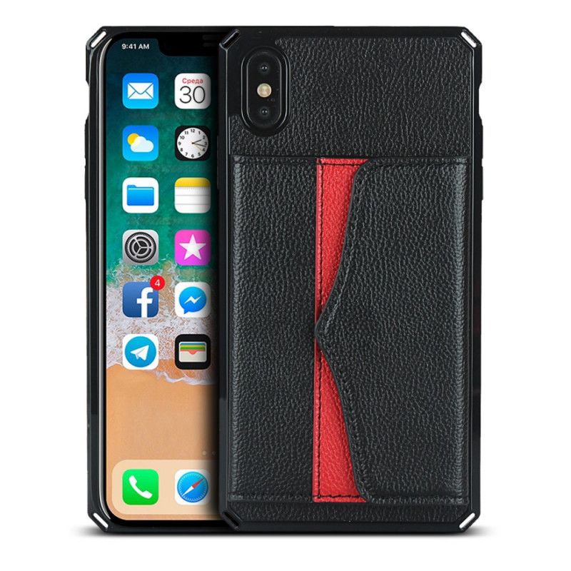 Coque iPhone X / Xs Multi-fonctionnelle Avec Miroir Et Lanière