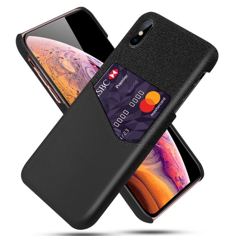 Coque iPhone X / Xs Porte-carte Ksq