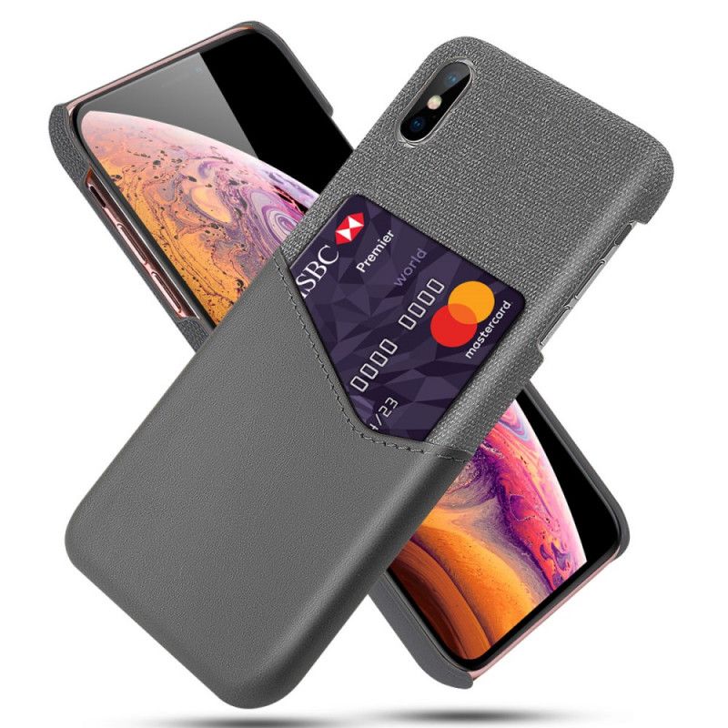 Coque iPhone X / Xs Porte-carte Ksq