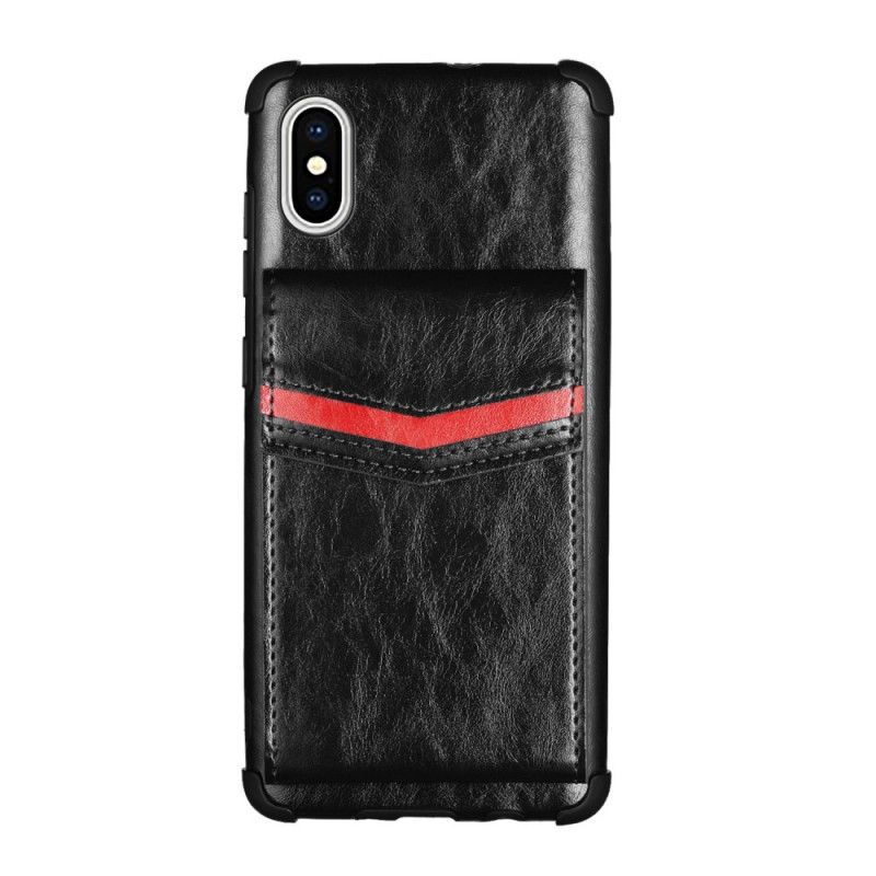 Coque iPhone X / Xs Porte-cartes À Rabat