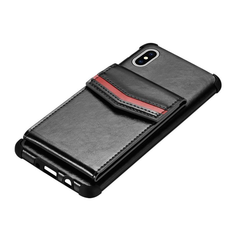 Coque iPhone X / Xs Porte-cartes À Rabat