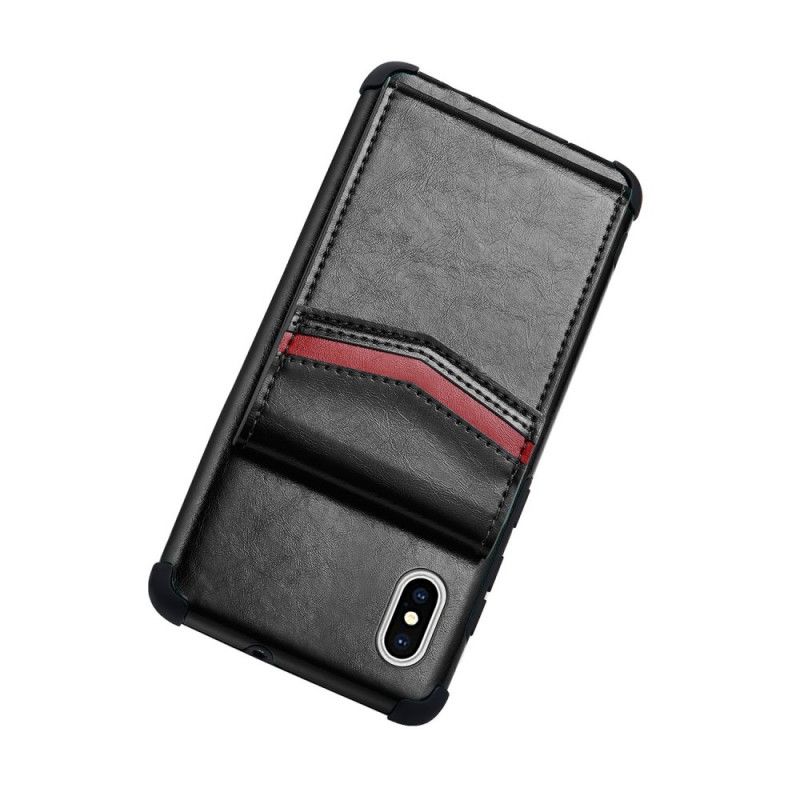 Coque iPhone X / Xs Porte-cartes À Rabat