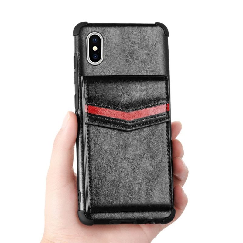 Coque iPhone X / Xs Porte-cartes À Rabat