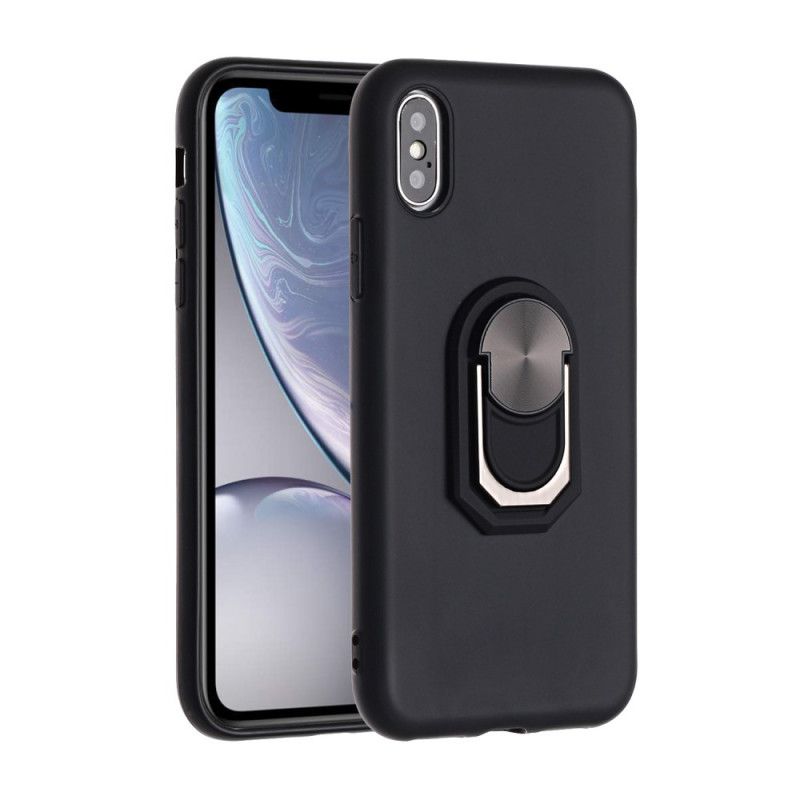 Coque iPhone X / Xs Silicone Anneau Premium