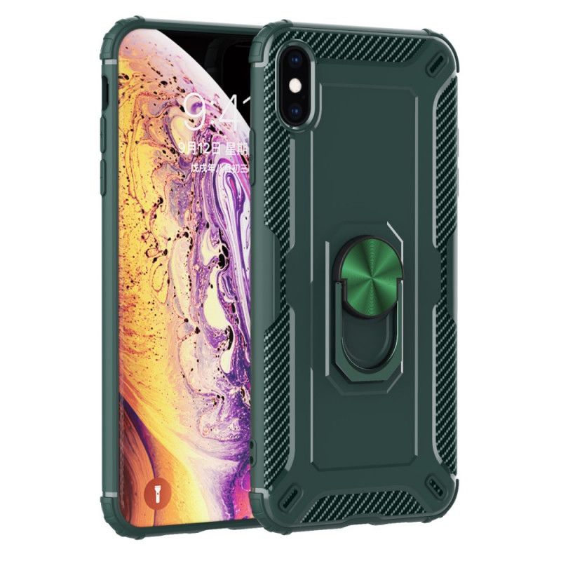 Coque iPhone X / Xs Silicone Anneau-support