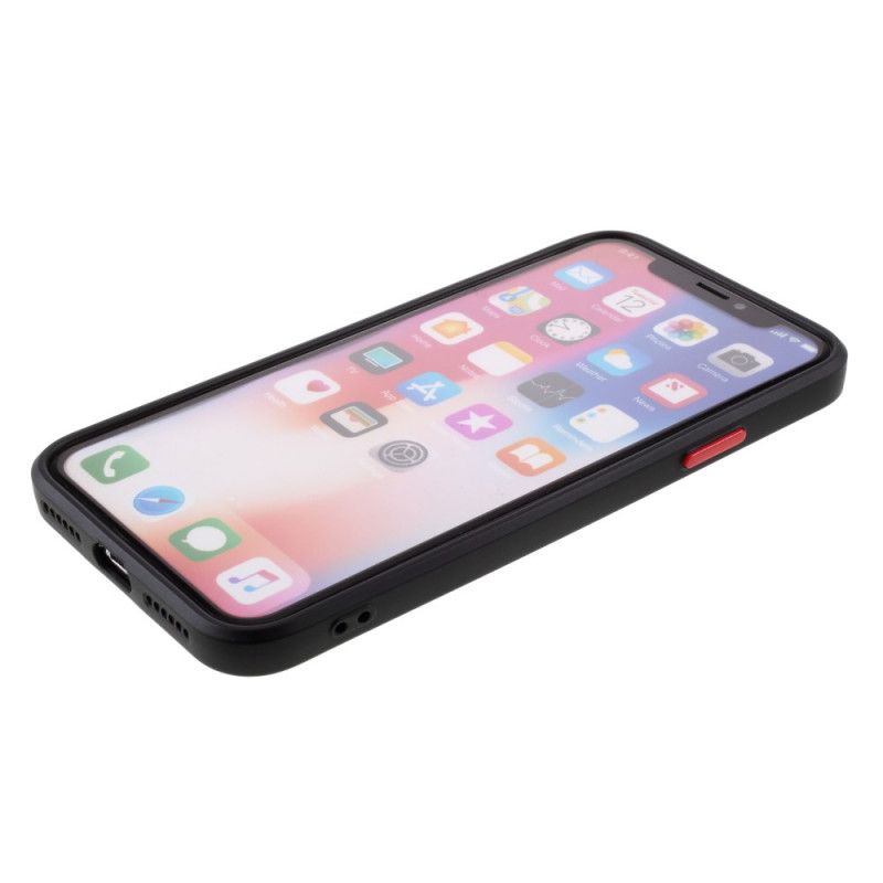 Coque iPhone X / Xs Silicone Flexible Bouton Coloré