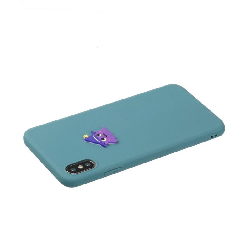 Coque iPhone X / Xs Silicone Logo Animal Fun