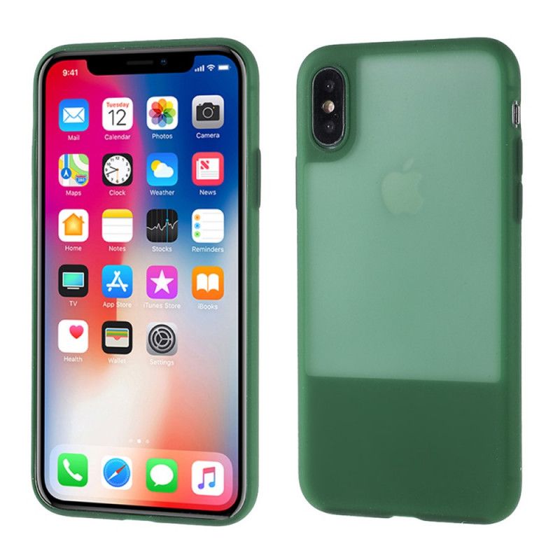 Coque iPhone X / Xs Silicone Translucide Colors