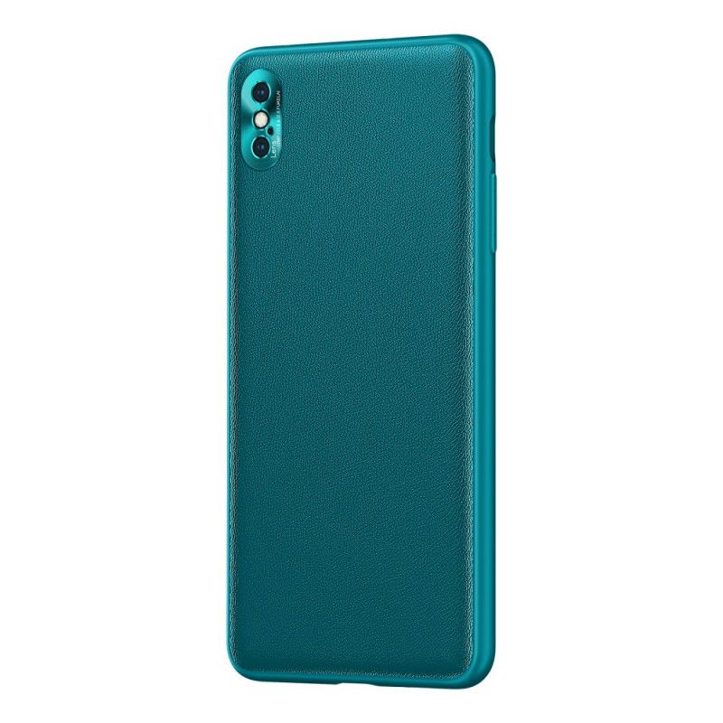 Coque iPhone X / Xs Style Cuir Color