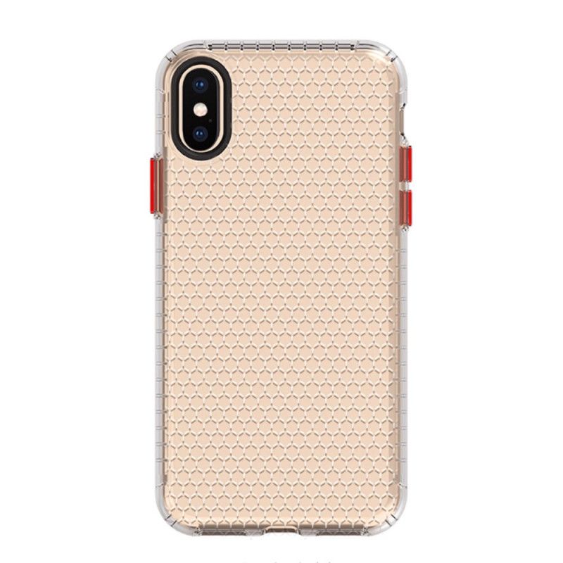 Coque iPhone X / Xs Style Nid D'abeille Design