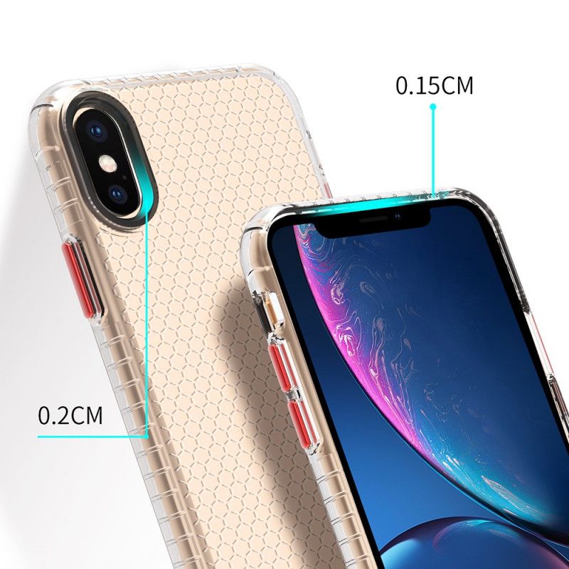 Coque iPhone X / Xs Style Nid D'abeille Design