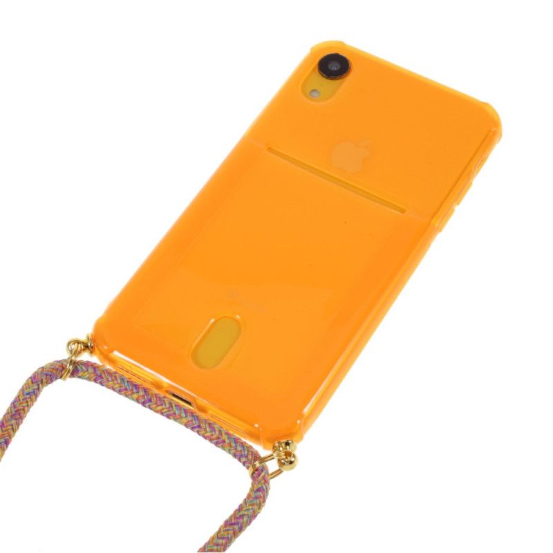 Coque iPhone Xr À Cordon Avec Porte-carte