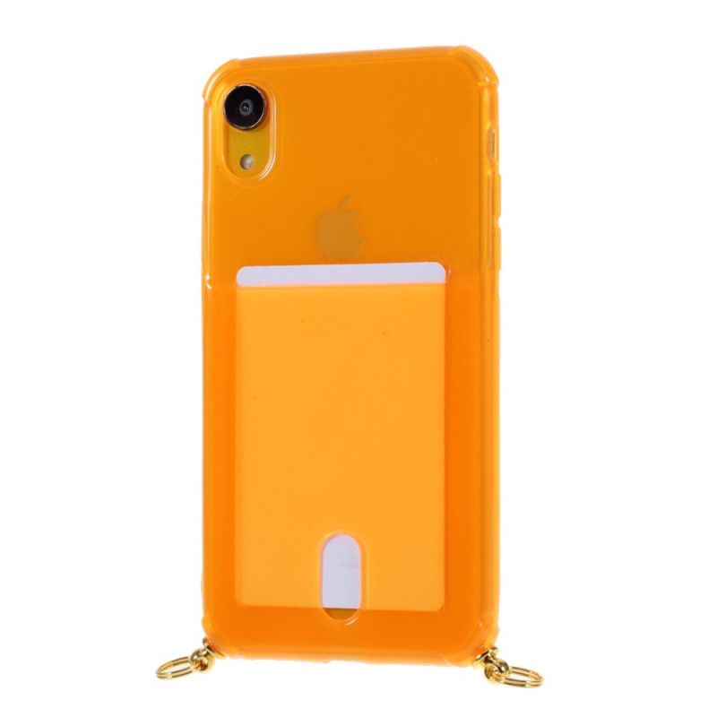 Coque iPhone Xr À Cordon Avec Porte-carte