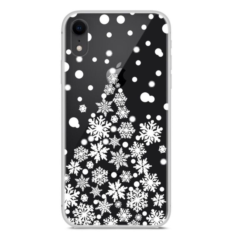 Coque iPhone Xr Arbre Flocons De Neige