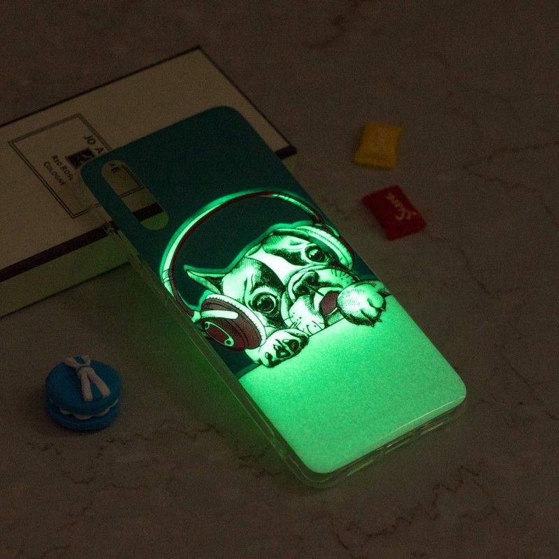 Coque iPhone Xr Chien Fluorescente