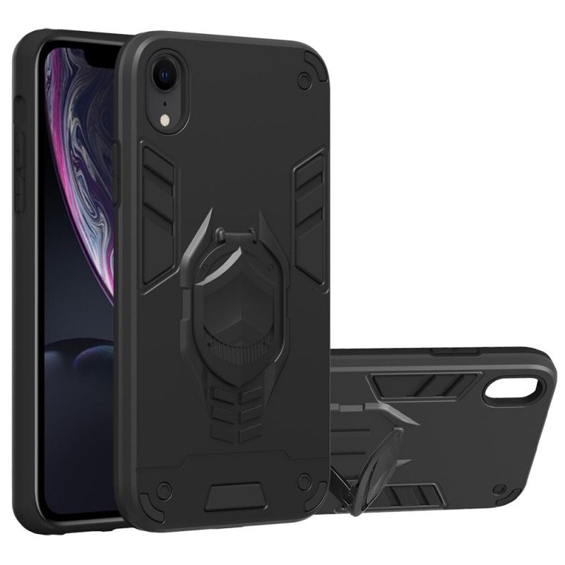 Coque iPhone Xr Détachable Armure Avec Anneau-support