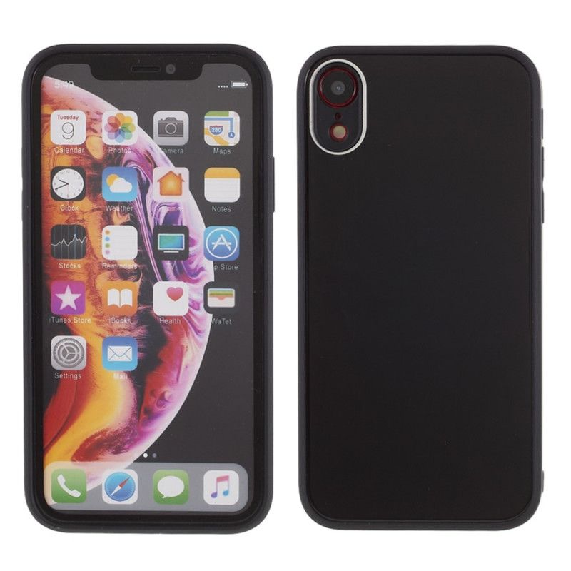 Coque iPhone Xr Dos En Verre Et Rebords En Silicone