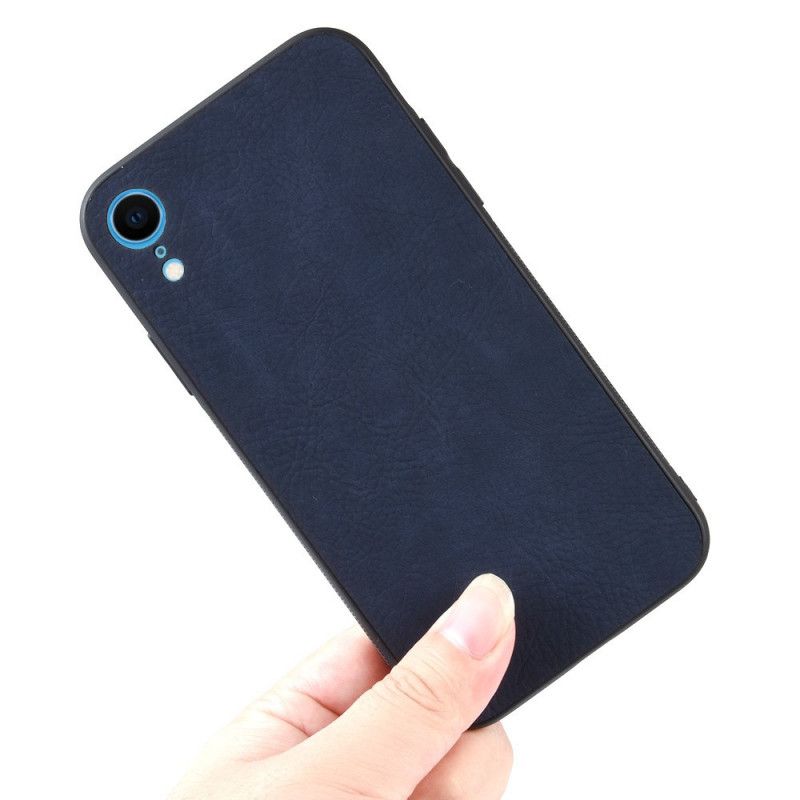 Coque iPhone Xr Effet Cuir Premium