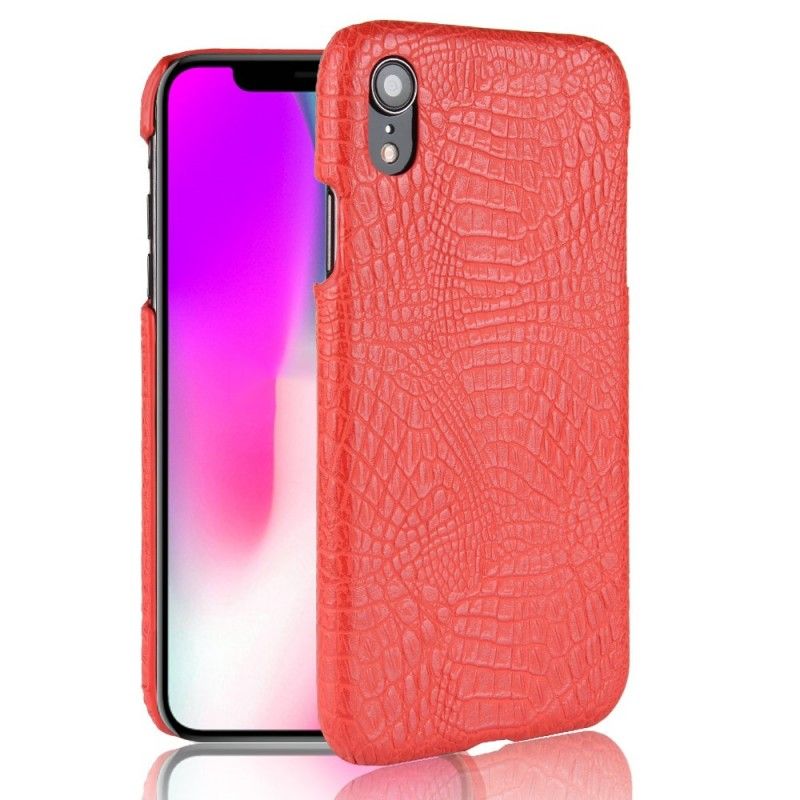 Coque iPhone Xr Effet Peau De Crocodile