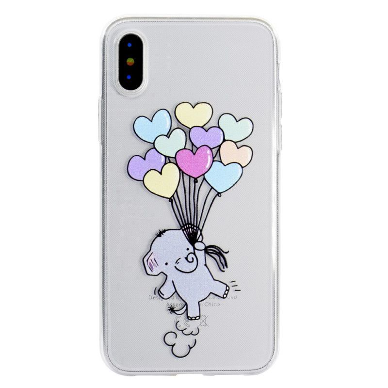 Coque iPhone Xr Éléphant Ballons