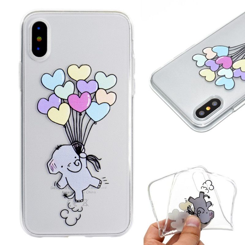 Coque iPhone Xr Éléphant Ballons