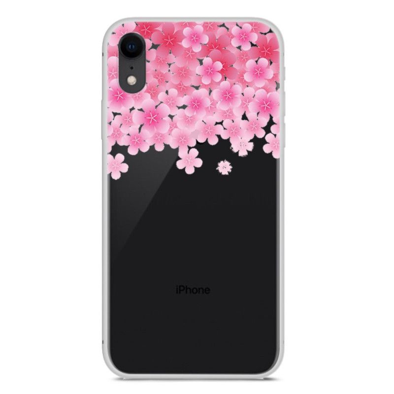 Coque iPhone Xr Fleurs Et Coeurs