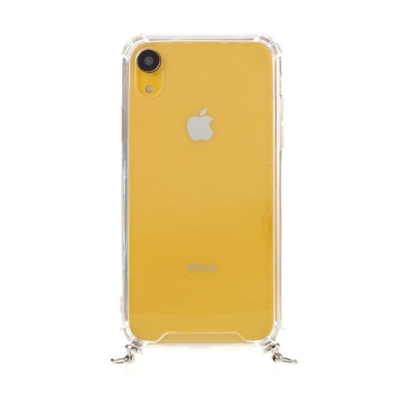 Coque iPhone Xr Hybride Avec Cordon Coloré