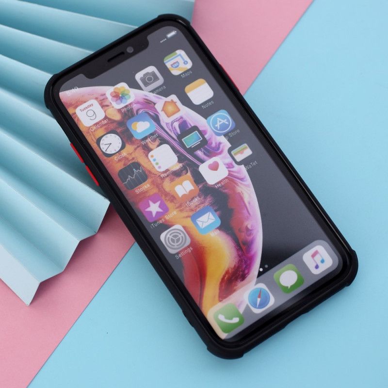 Coque iPhone Xr Hybride Rebords Colorés