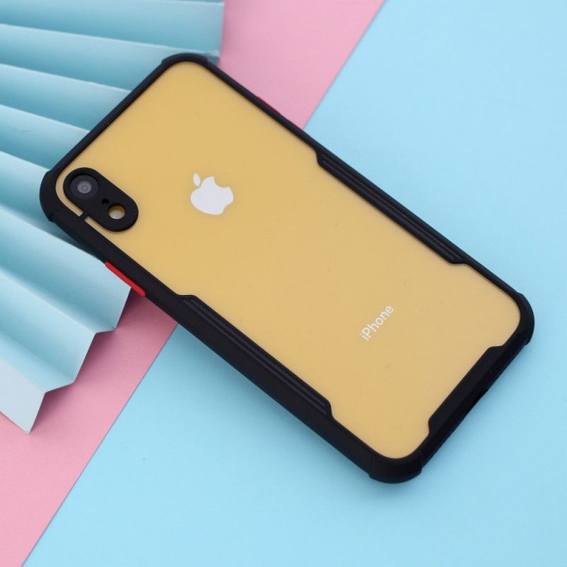 Coque iPhone Xr Hybride Rebords Colorés