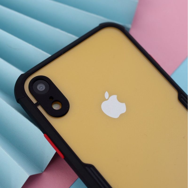 Coque iPhone Xr Hybride Rebords Colorés