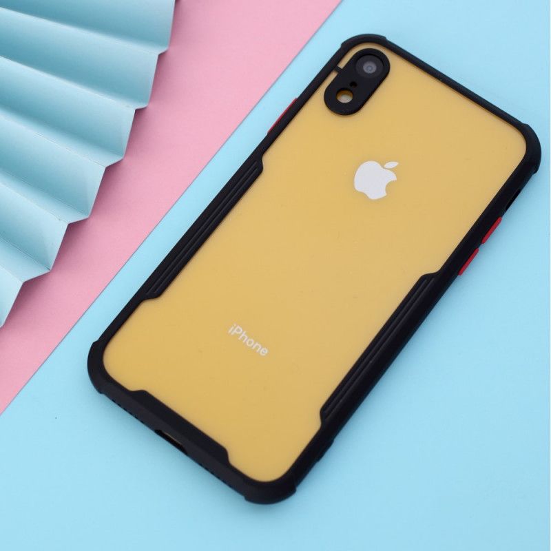 Coque iPhone Xr Hybride Rebords Colorés