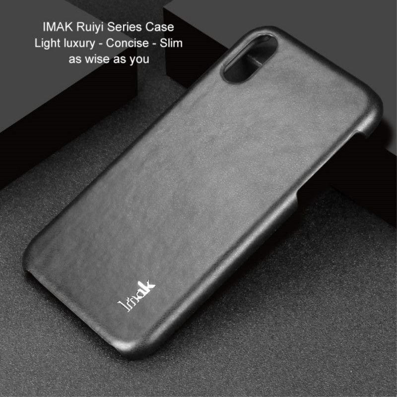 Coque iPhone Xr Imak Ruiyi Series Effet Cuir