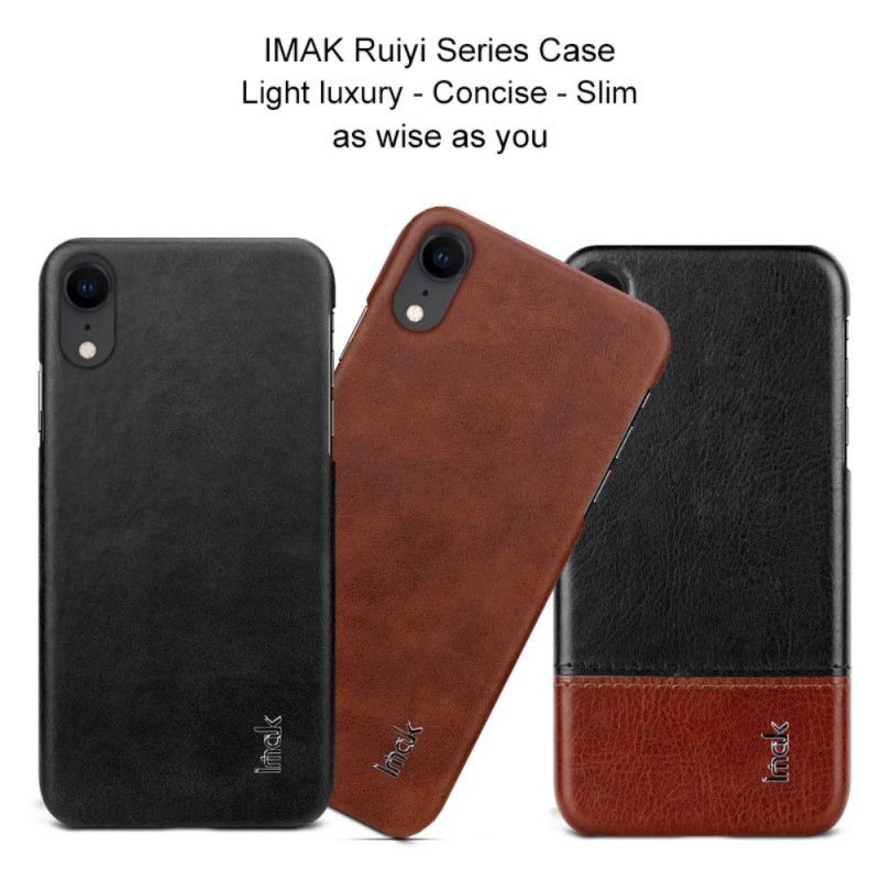 Coque iPhone Xr Imak Ruiyi Series Effet Cuir